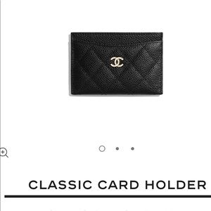 CHANEL CLASSIC CARD HOLDER
Grained Calfskin & Gold-Tone Metal
Black